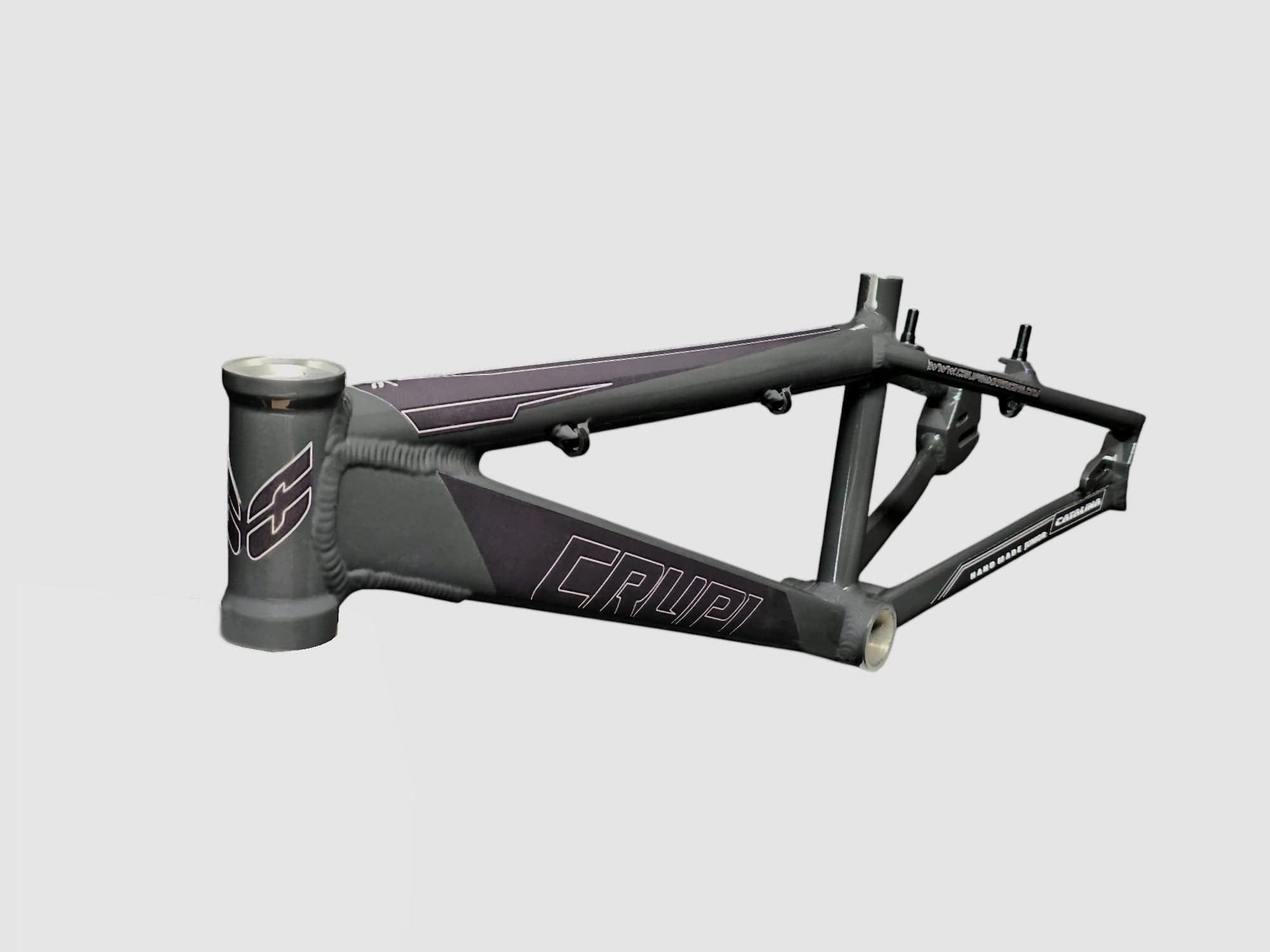 Crupi Parts Frames Charcoal / with All Black decals Crupi Catalina 2.0 Junior Race Frame