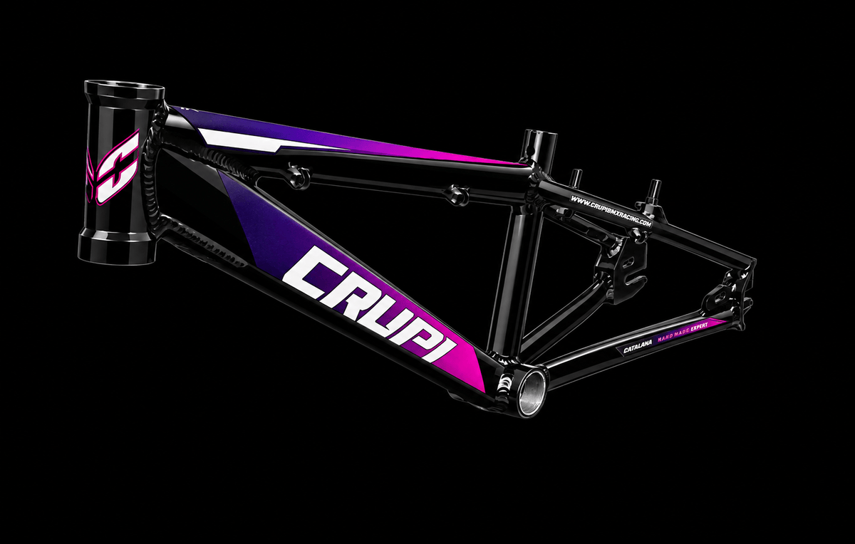 Crupi Parts Frames Black / with Fucshia Fade decals Crupi Catalina 2.0 Junior Race Frame
