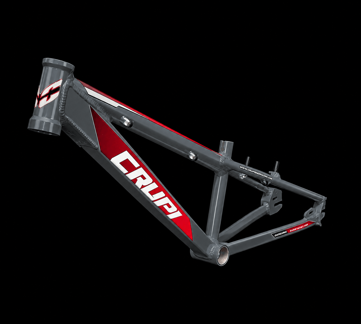 Crupi Parts Frames Charcoal / with RedBlack Fade decals Crupi Catalina 2.0 Junior Cruiser Race Frame
