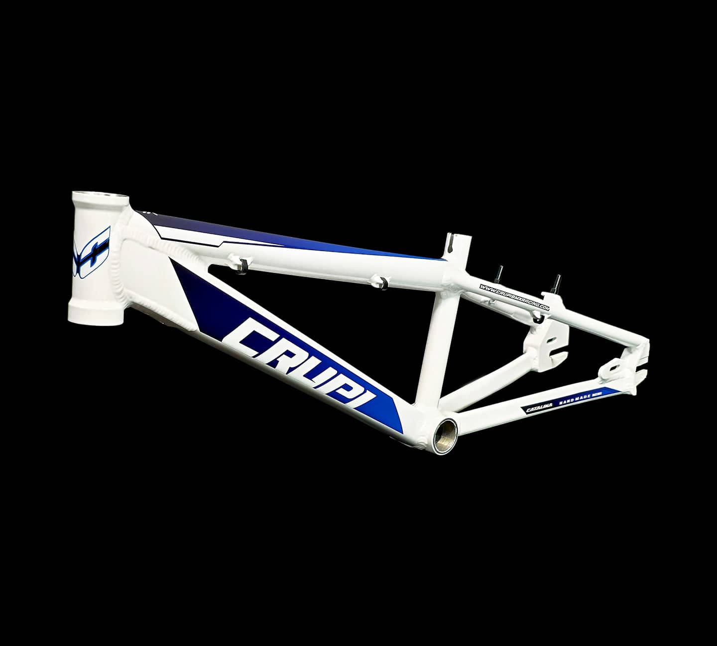 Crupi Parts Frames White / with BlueBlack Fade decals Crupi Catalina 2.0 Micro Race Frame