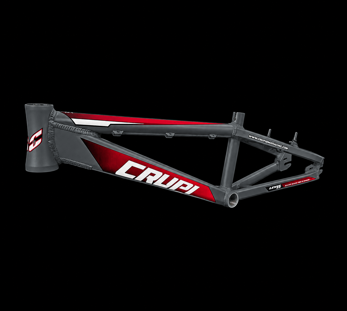 Crupi Parts Frames Charcoal / with RedBlack Fade decals Crupi OS20 2.0 Pro XL Race Frame