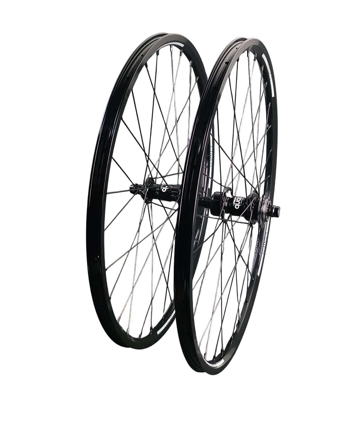 Crupi Parts Wheels 24 x 1-3/8" 28H / Black Crupi 24 x 1-3/8 28H CenterLock Wheelset