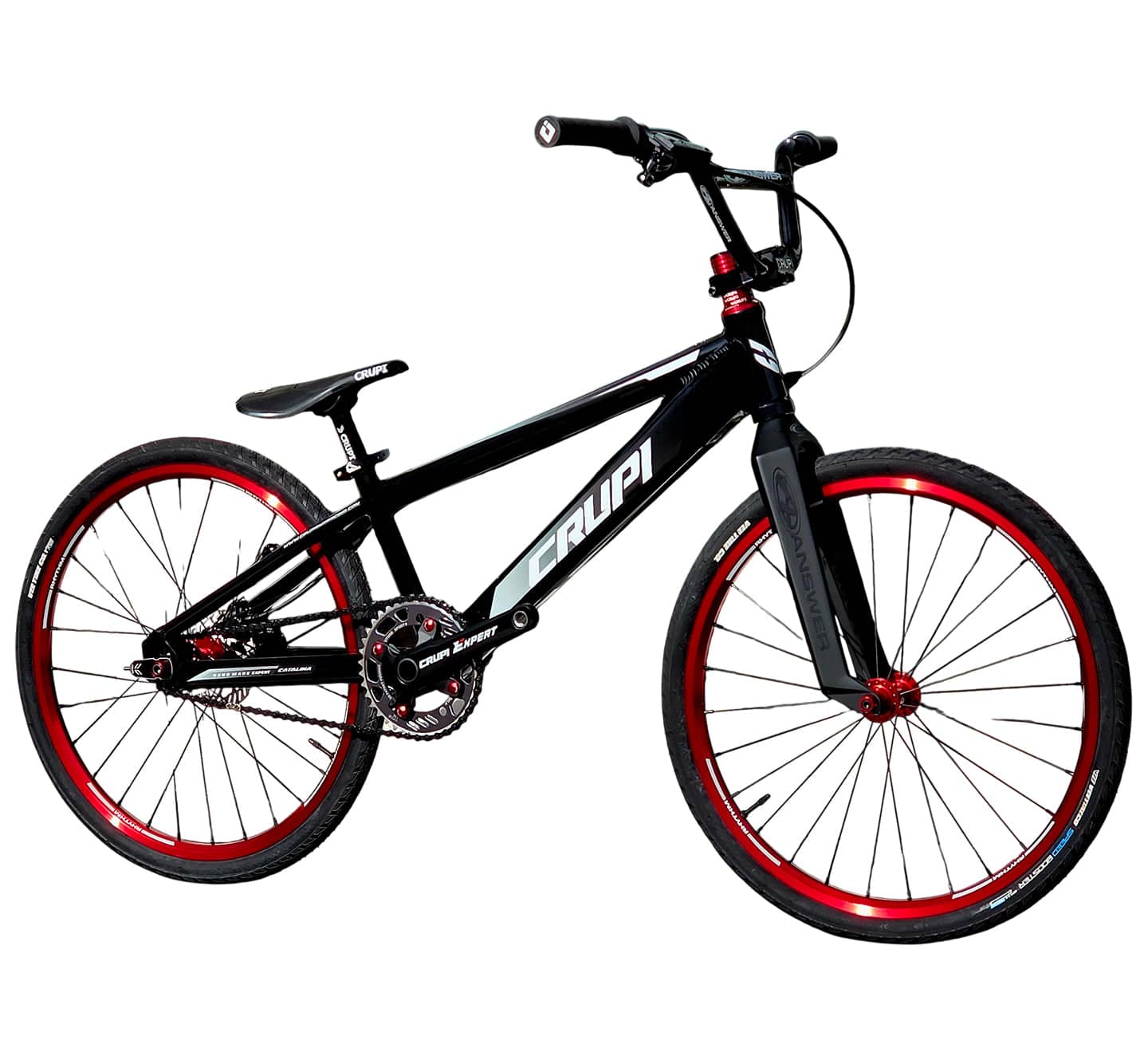 Crupi BMX Complete Bike Black / with Red parts / with Black/White Fade decals Catalina 2.0 Expert XL Complete Bike