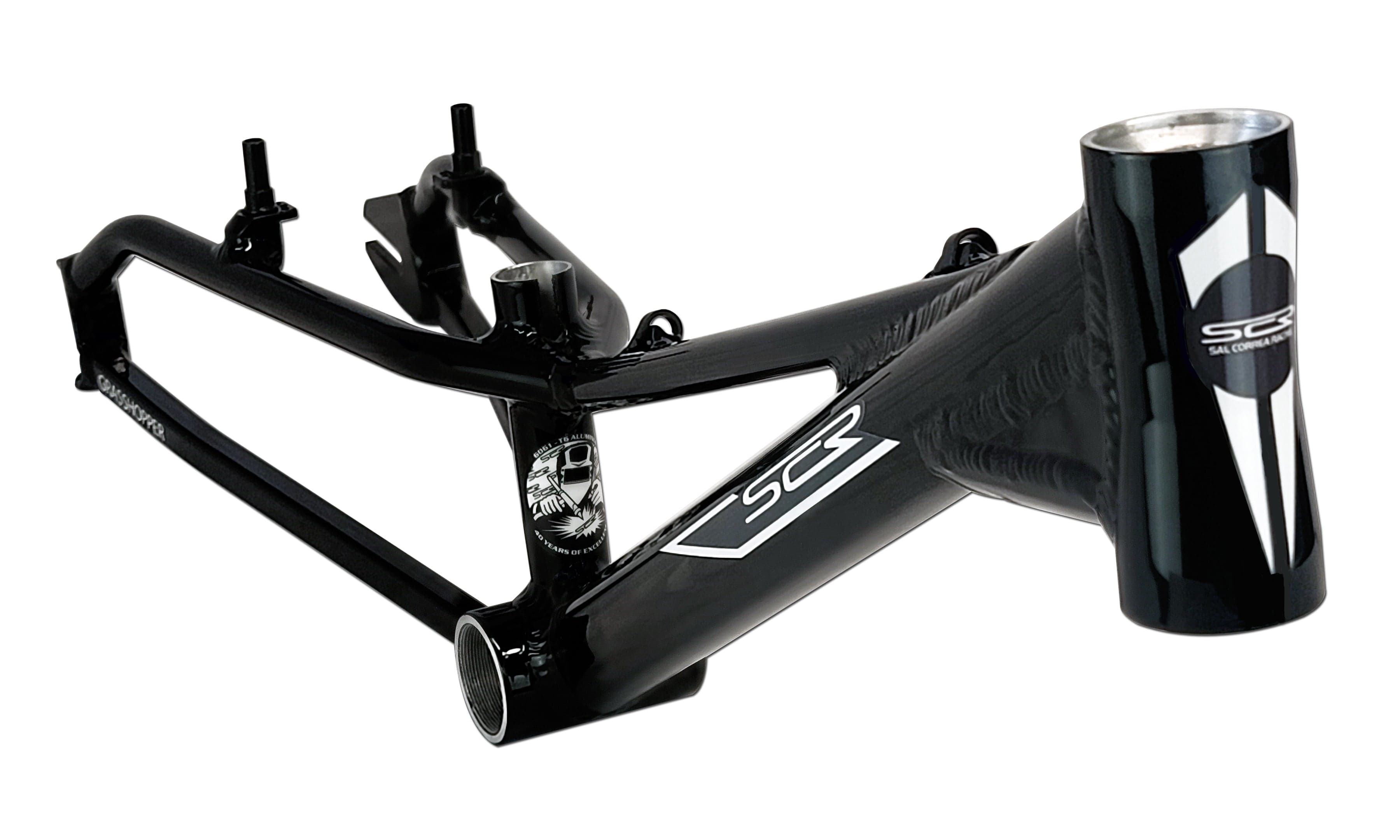 SCR Frames Black / Black n White decals SCR 20" Grasshopper 15.25 Race Frame