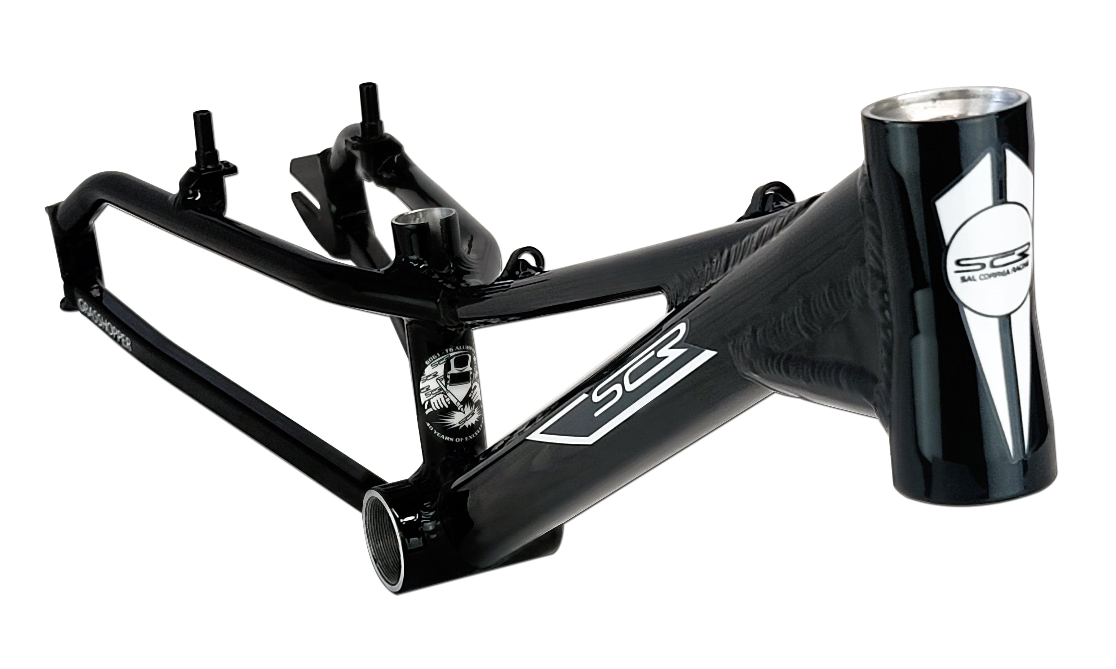 SCR Frames Black / Mostly White decals SCR 20" Grasshopper 15.25 Race Frame