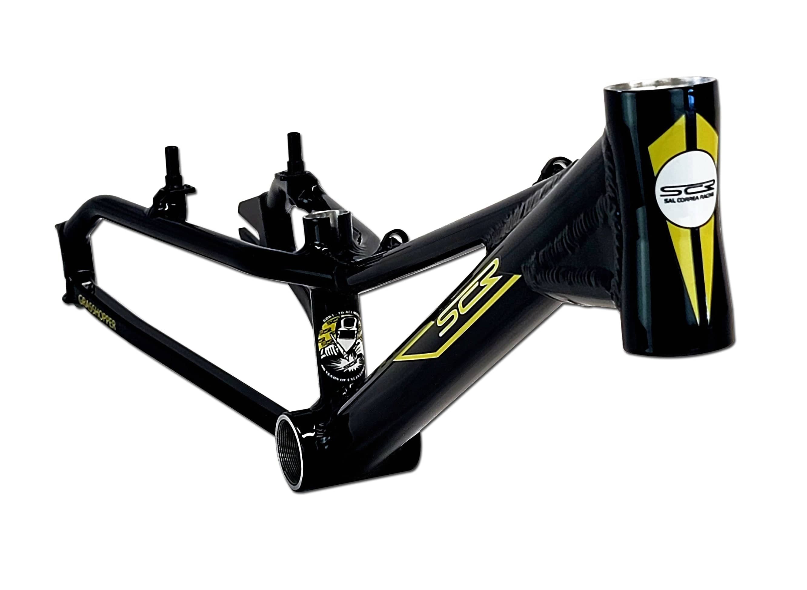 SCR Frames Black / Yellow decals SCR 20" Grasshopper 15.75 Race Frame