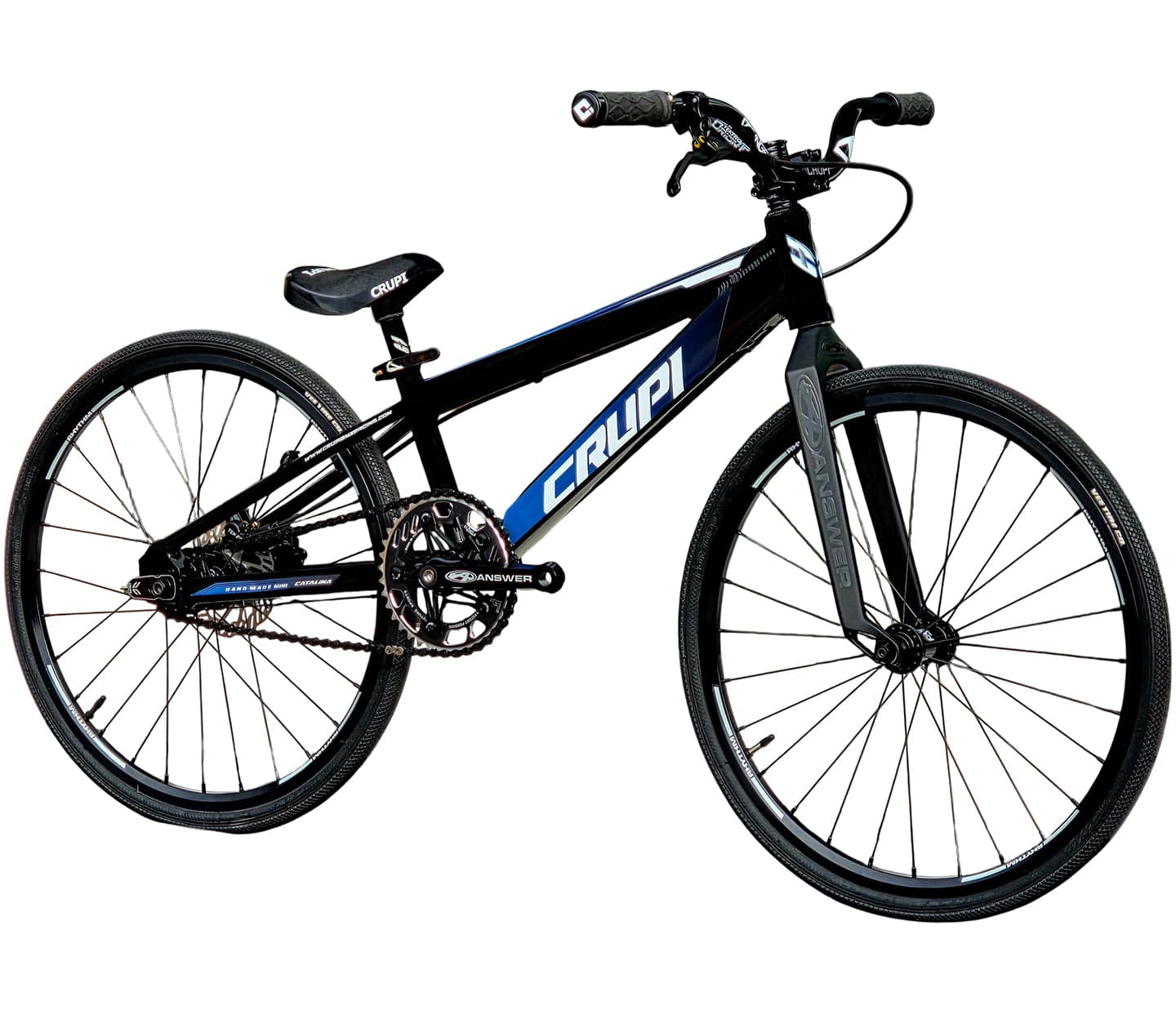 Crupi BMX Complete Bike Black / with Black parts / with Blue/Black Fade decals Catalina 2.0 Micro Mini Complete Bike