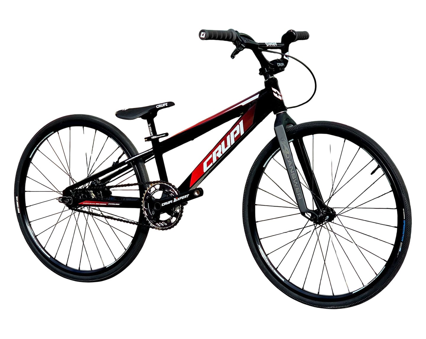 Crupi BMX Complete Bike Black / with Black parts / with Red/Black Fade decals Catalina 2.0 Mini Cruiser Complete Bike