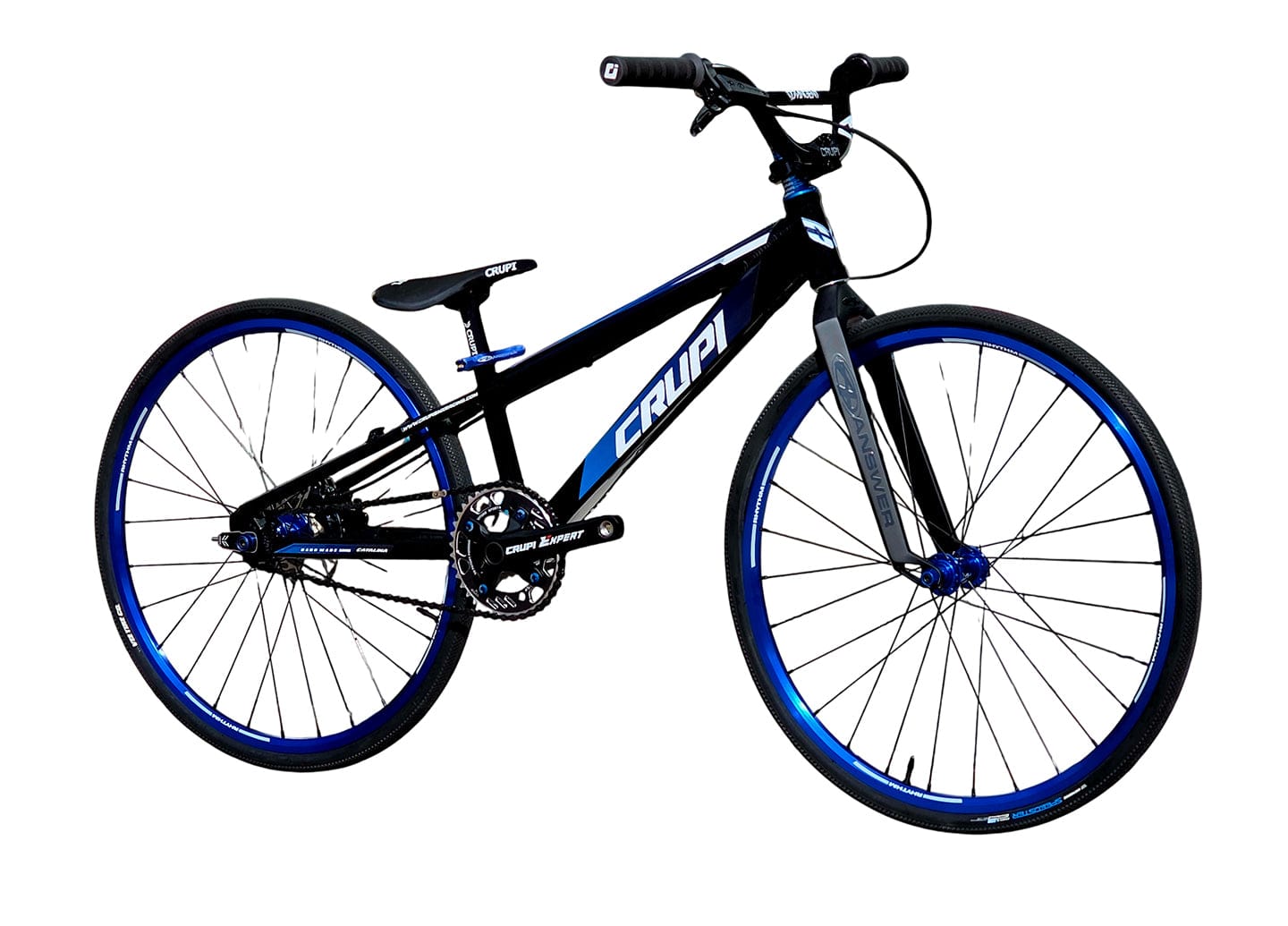 Crupi BMX Complete Bike Black / with Blue parts / with Blue/Black Fade decals Catalina 2.0 Mini Cruiser Complete Bike