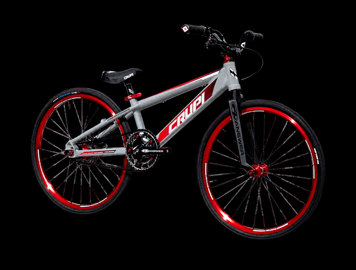Crupi BMX Complete Bike Lightning Grey / with Red parts / with Red/Black Fade decals Catalina 2.0 Junior Complete Bike