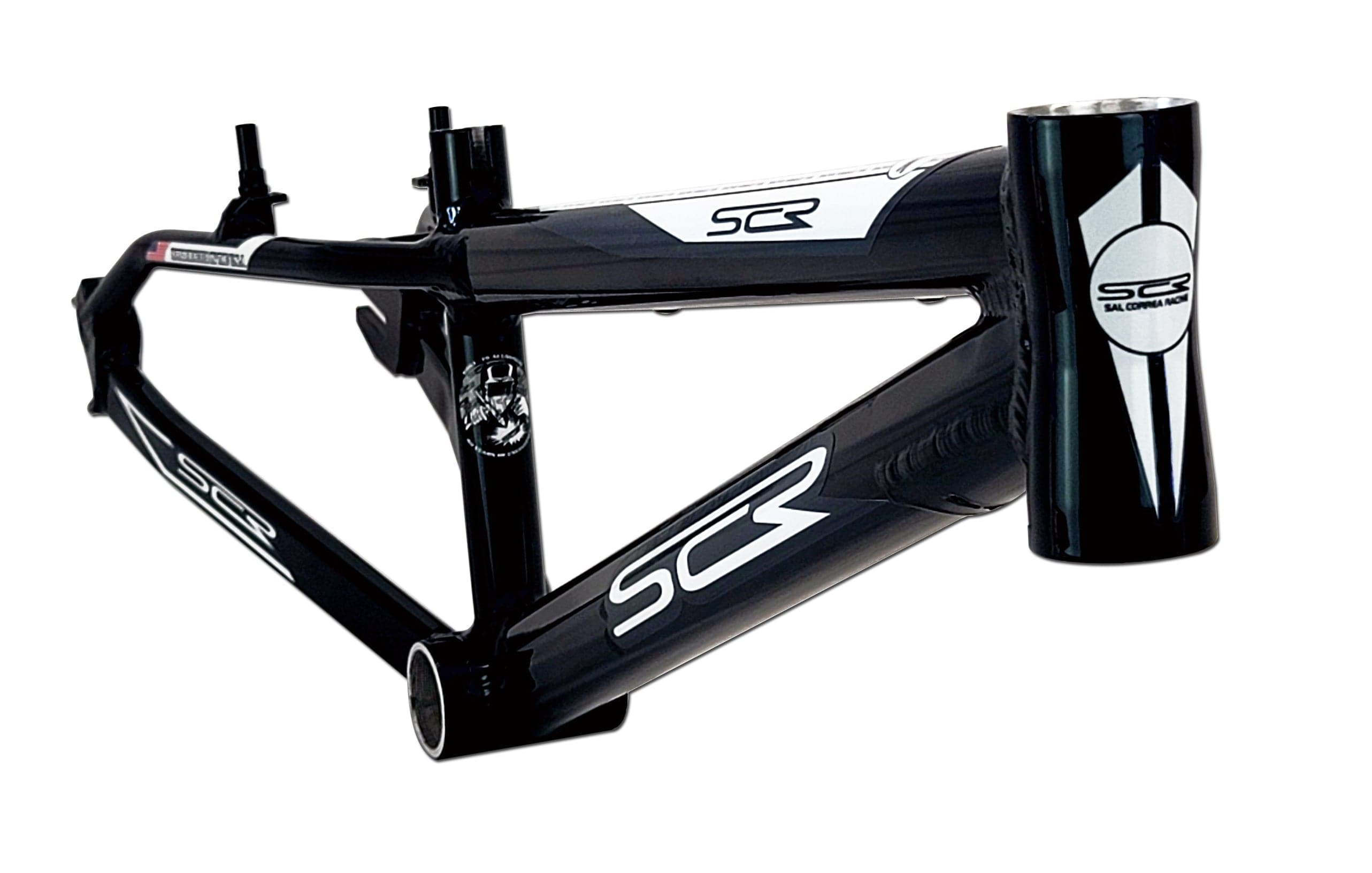 SCR Frames Black / Mostly White decals SCR OS20 Pro 4X Race Frame