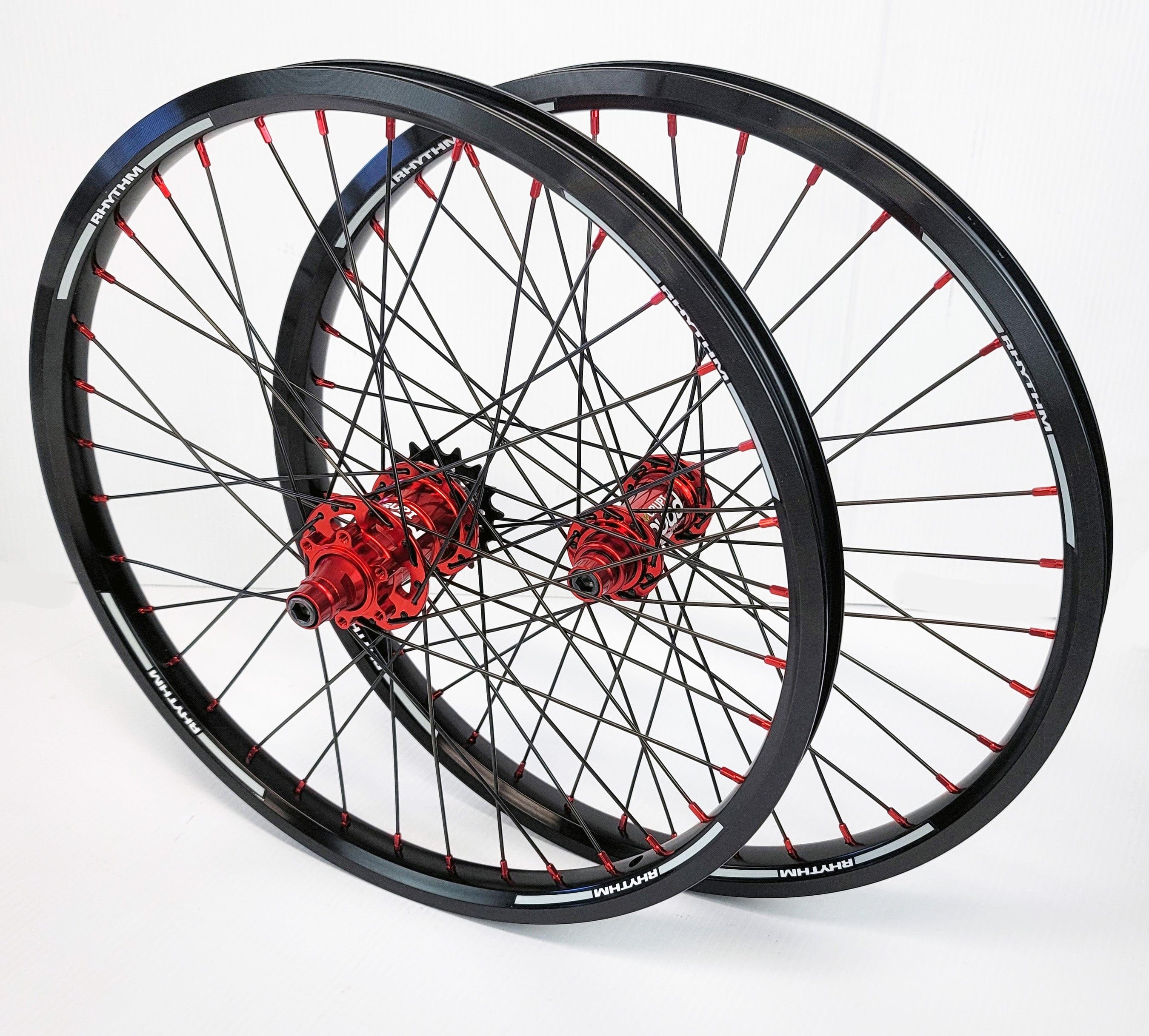 Crupi Parts Wheels 20 x 1.75 36H Disc w/10mm Front / Black/Red Crupi Pro 36H 20" & 24" Disc Brake Wheels