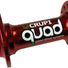 Crupi Parts Hubs 28H Mini/Expert Front / Red Crupi Quad 28H & 36H Front Hubs