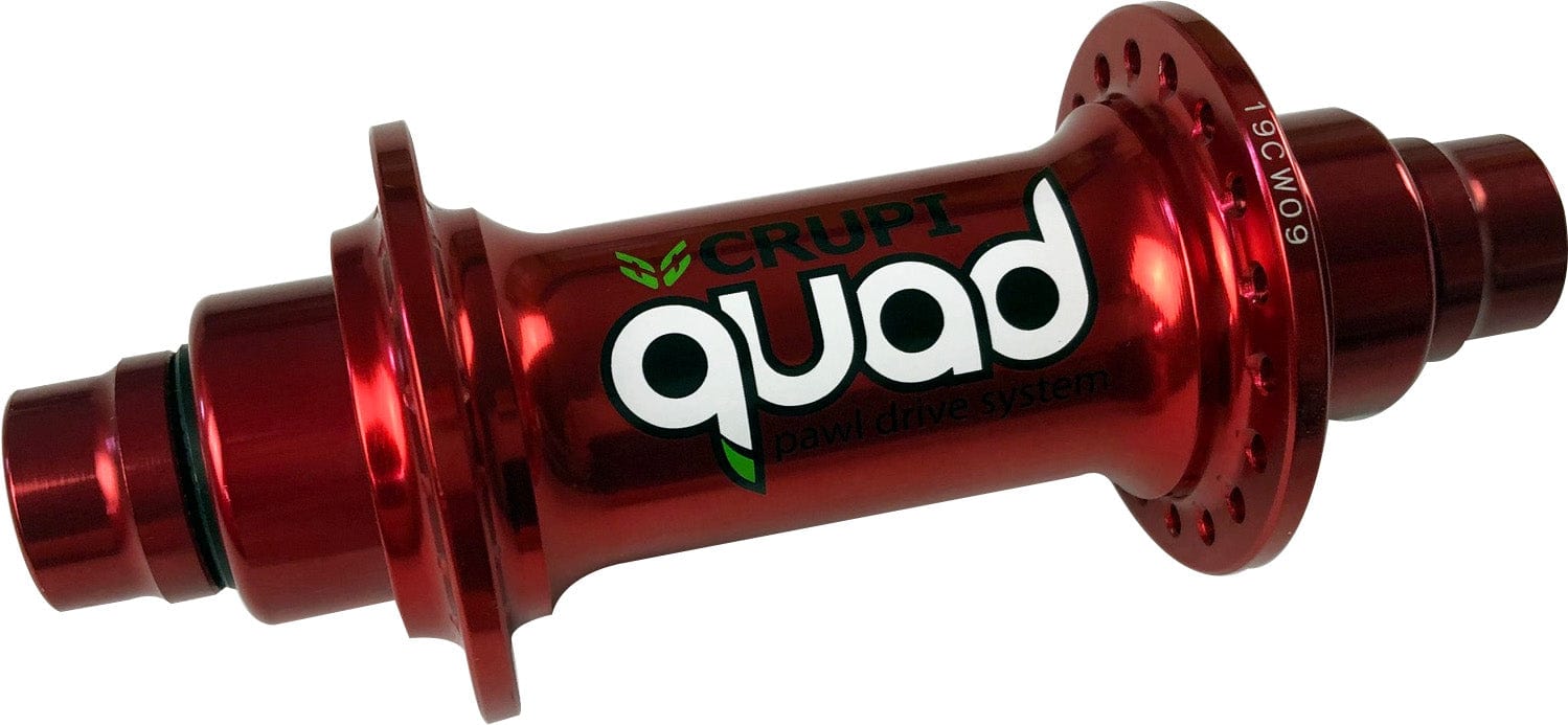 Crupi Parts Hubs 36H Pro Front / Red Crupi Quad 28H & 36H Front Hubs