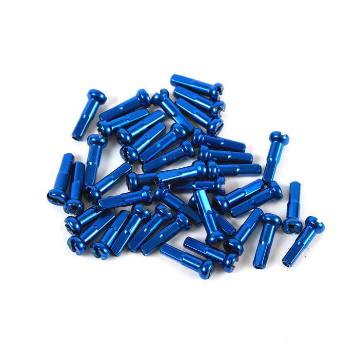 Crupi Parts Spoke/Nipples 1.8mm (15 gauge) Bag of 20 / Blue Nipples 20/Pak