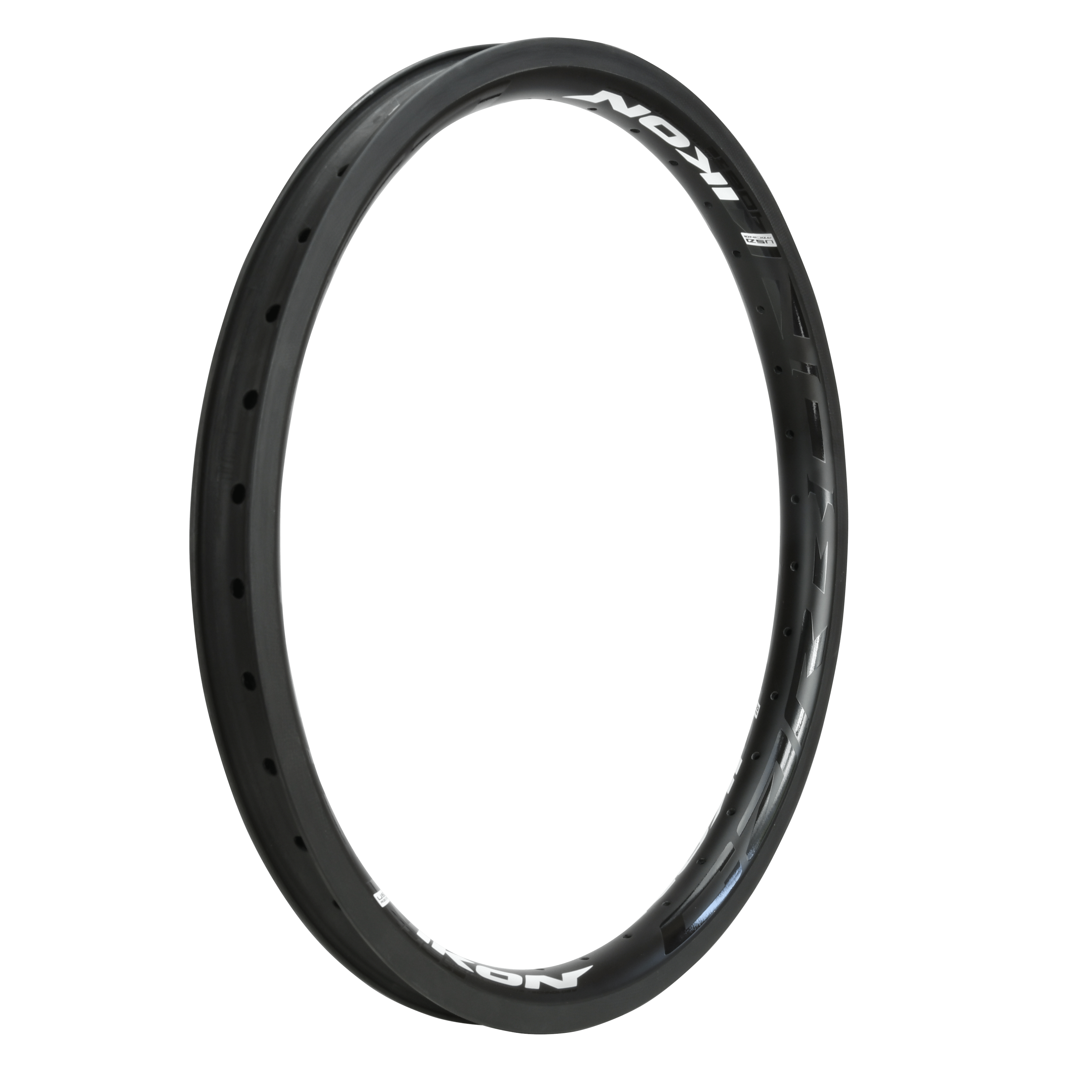 IKON Rims 20 x 1-75 36hole w/Brake Surface / Black/White IKON Carbon Pro 20 x 1.75 Rims
