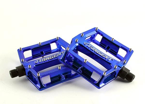 Tangent Pedals Blue Chrome Pro 9/16 Tangent Platform pedals