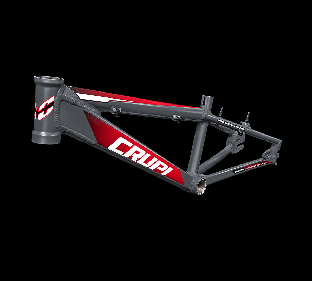 Crupi Parts Frames Charcoal / with RedBlack Fade decals Crupi Catalina 2.0 Junior Race Frame