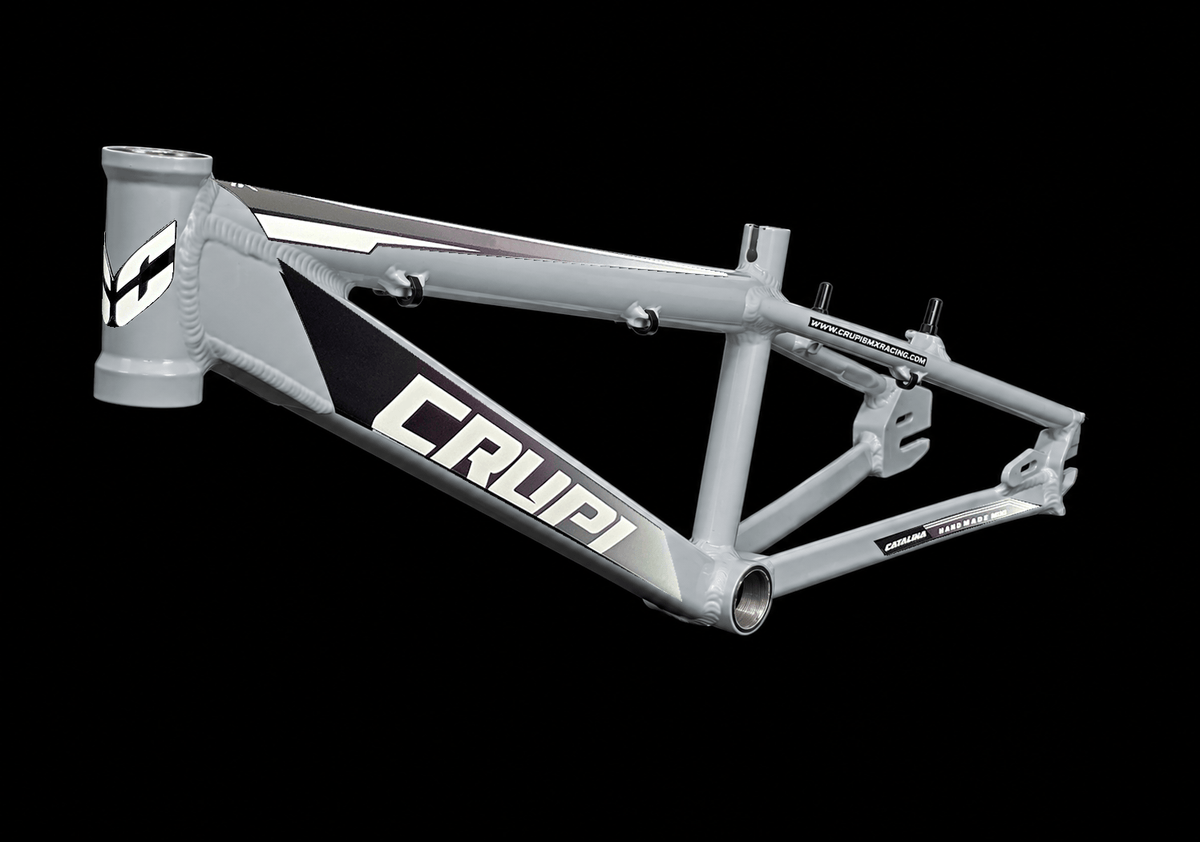 Crupi Parts Frames Lightning Grey / with BlackWht Fade decals Crupi Catalina 2.0 Junior Race Frame