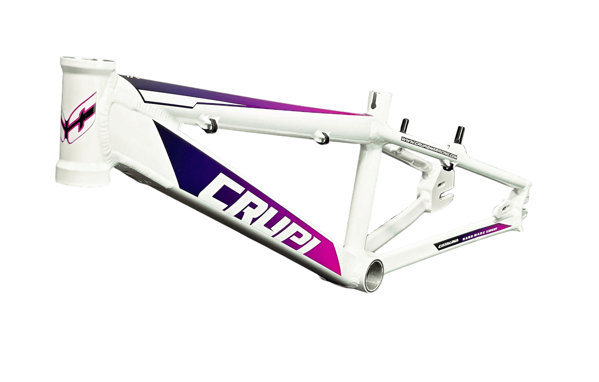 Crupi Parts Frames White / with Fucshia Fade decals Crupi Catalina 2.0 Junior Race Frame