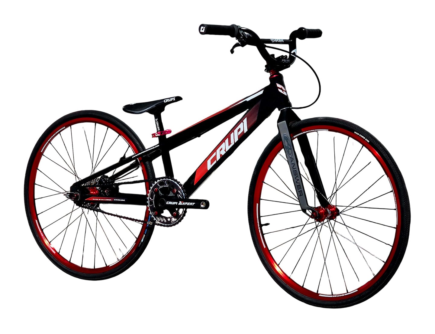 Crupi BMX Complete Bike Black / with Red parts / with Red/Black Fade decals Catalina 2.0 Mini Cruiser Complete Bike