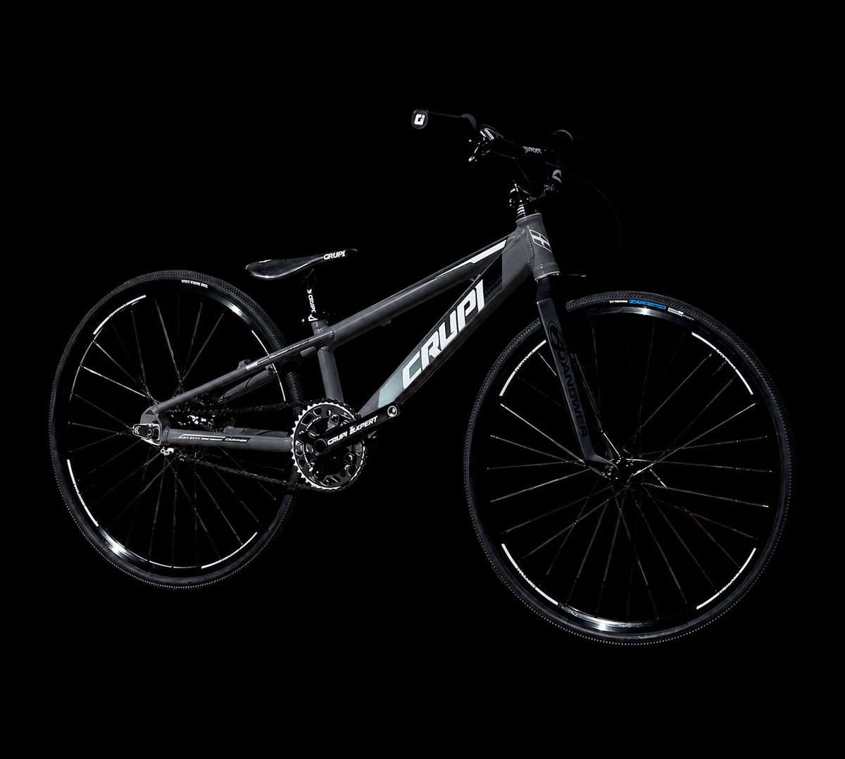 Crupi BMX Complete Bike Charcoal / with Black parts / with Black/White Fade decals Catalina 2.0 Mini Cruiser Complete Bike