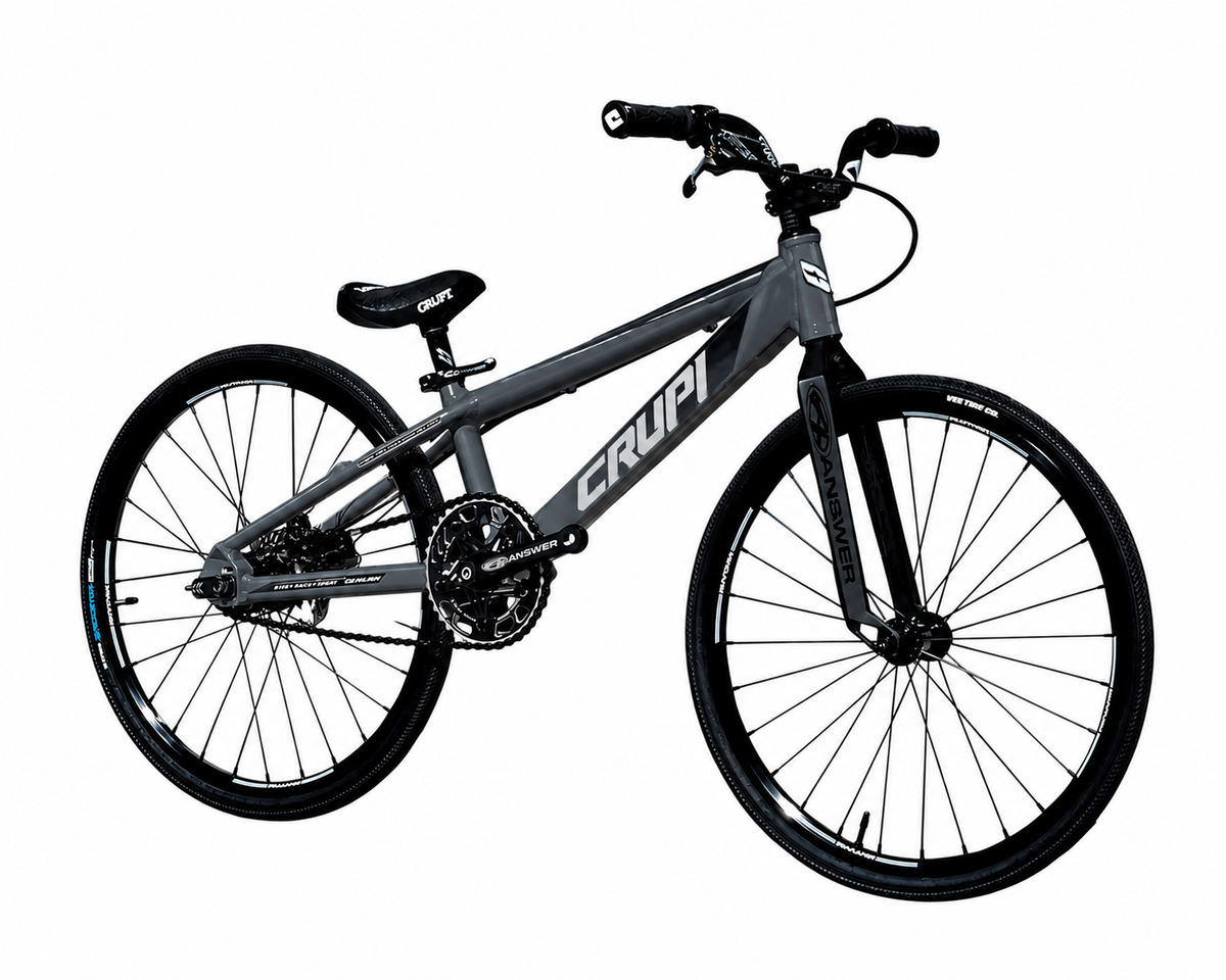 Crupi BMX Complete Bike Charcoal / with Black parts / with Black/White Fade decals Catalina 2.0 Junior Complete Bike