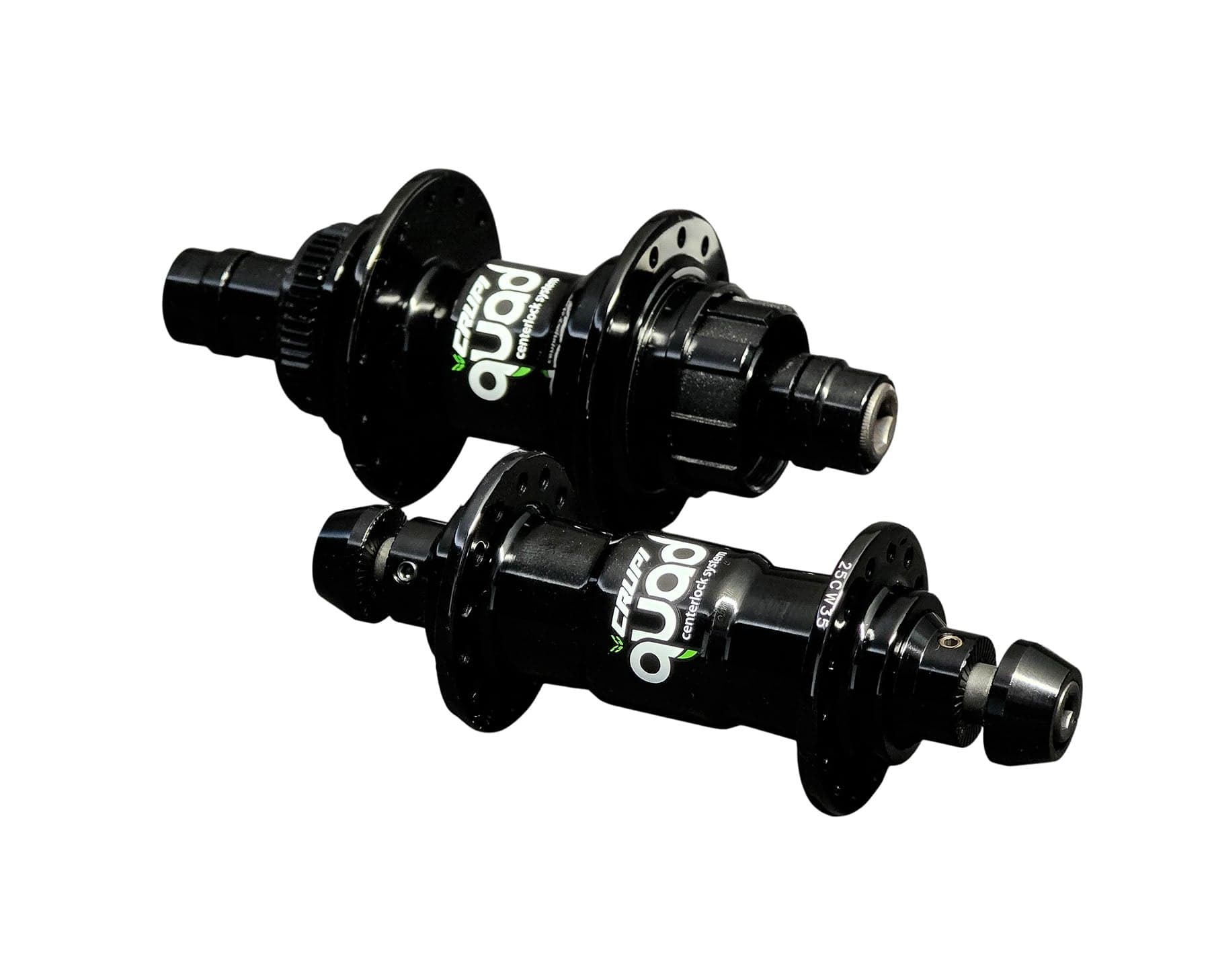 Crupi Parts Hubs 28H Mini/Expert CenterLock / Black Crupi Quad 28H CenterLock Hubsets