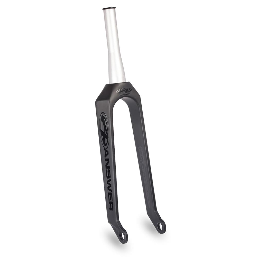 Answer Forks OS20 Tapered 1-1/8" with 20mm / Matte Black Answer Dagger OS20 Taper Carbon Forks