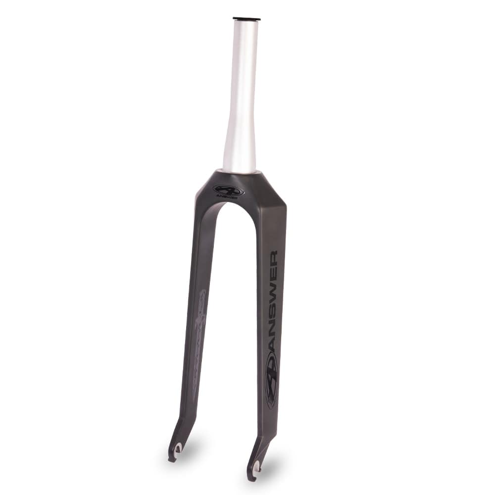 Answer Forks OS20 Tapered 1-1/8" with 10mm / Matte Black Answer Dagger OS20 Taper Carbon Forks
