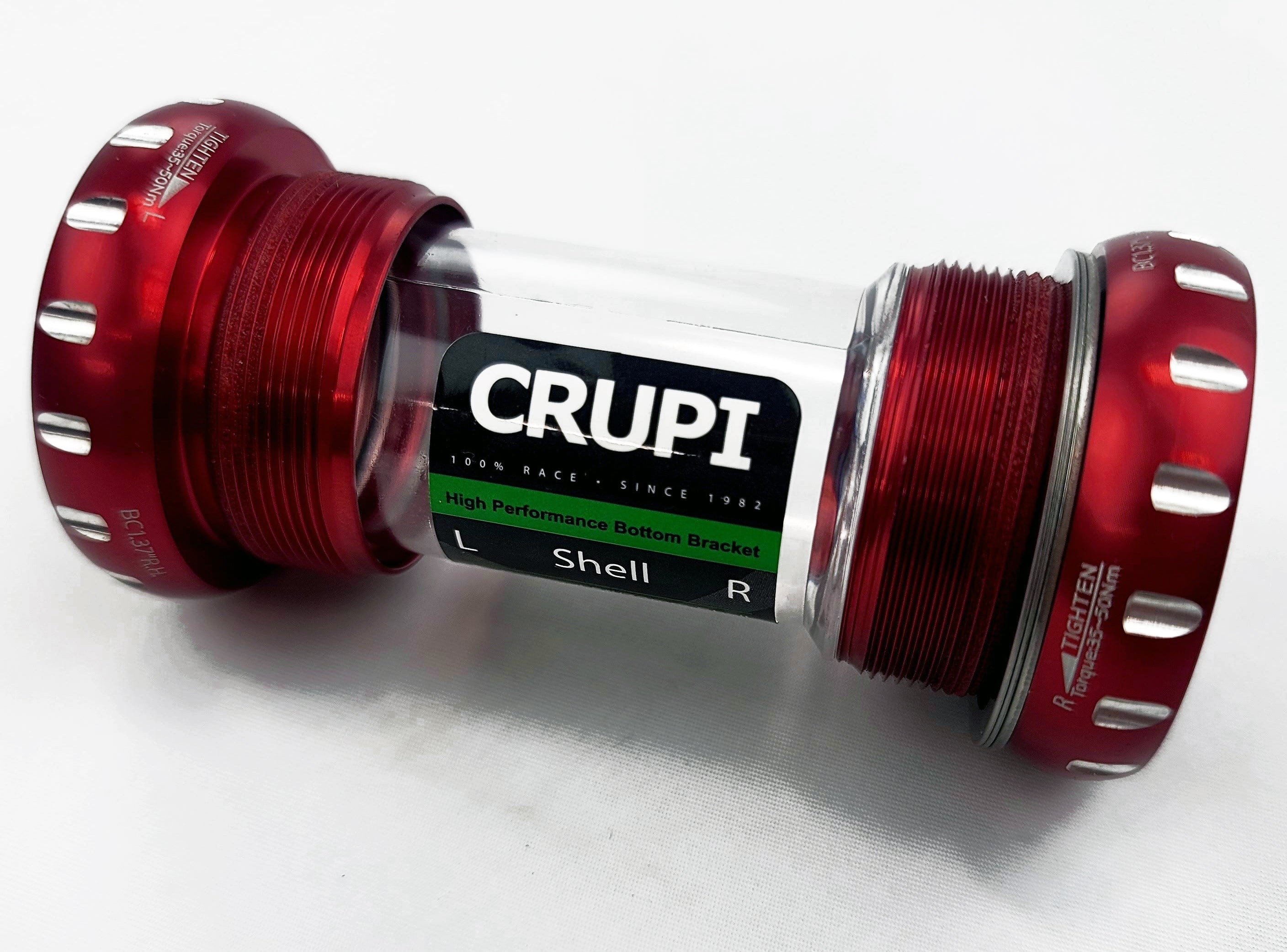 Crupi Parts Bottom Bracket Red Crupi Precision Tiramic BB