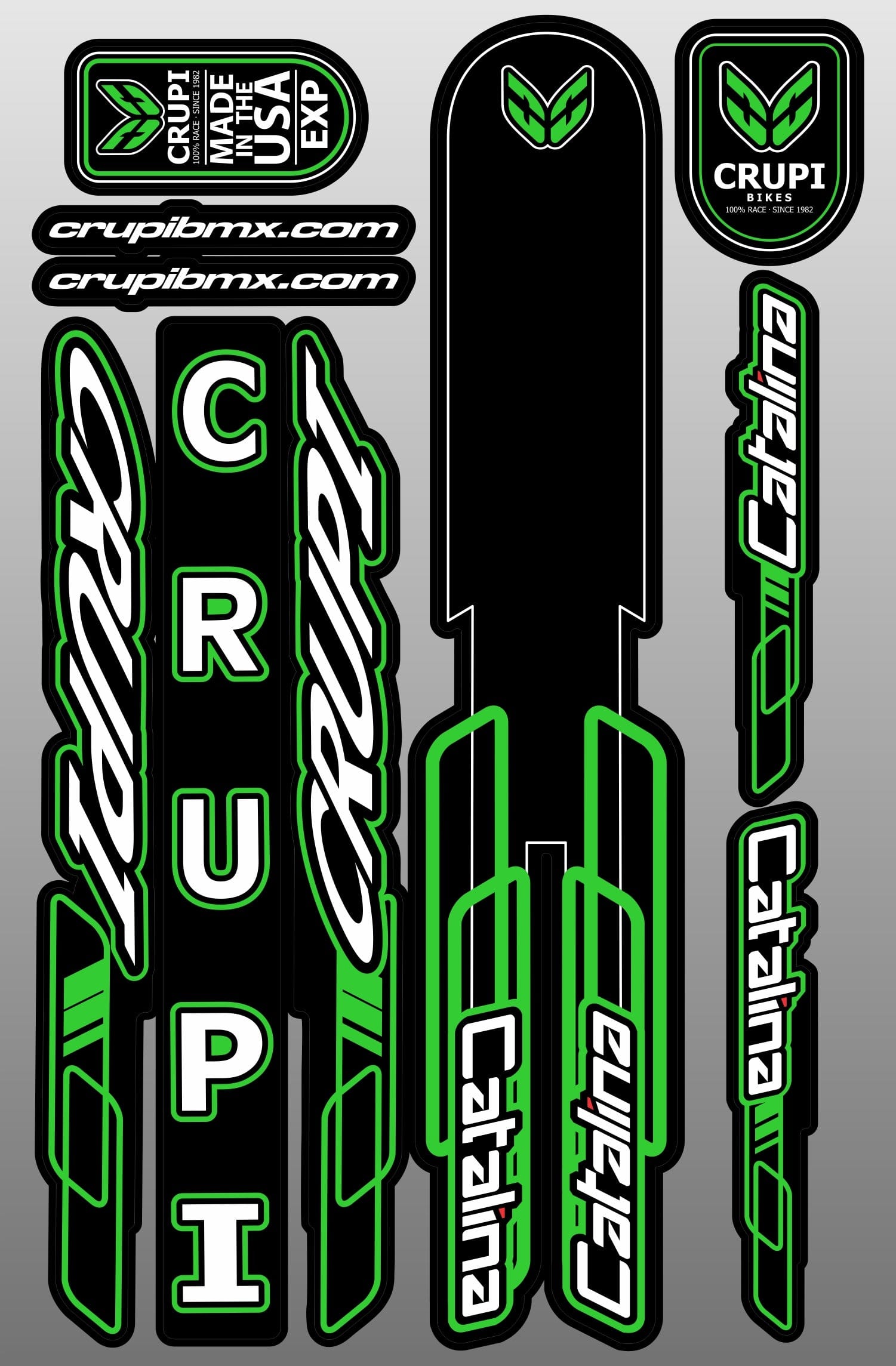 Crupi BMX Decals 2018 Frame Decals