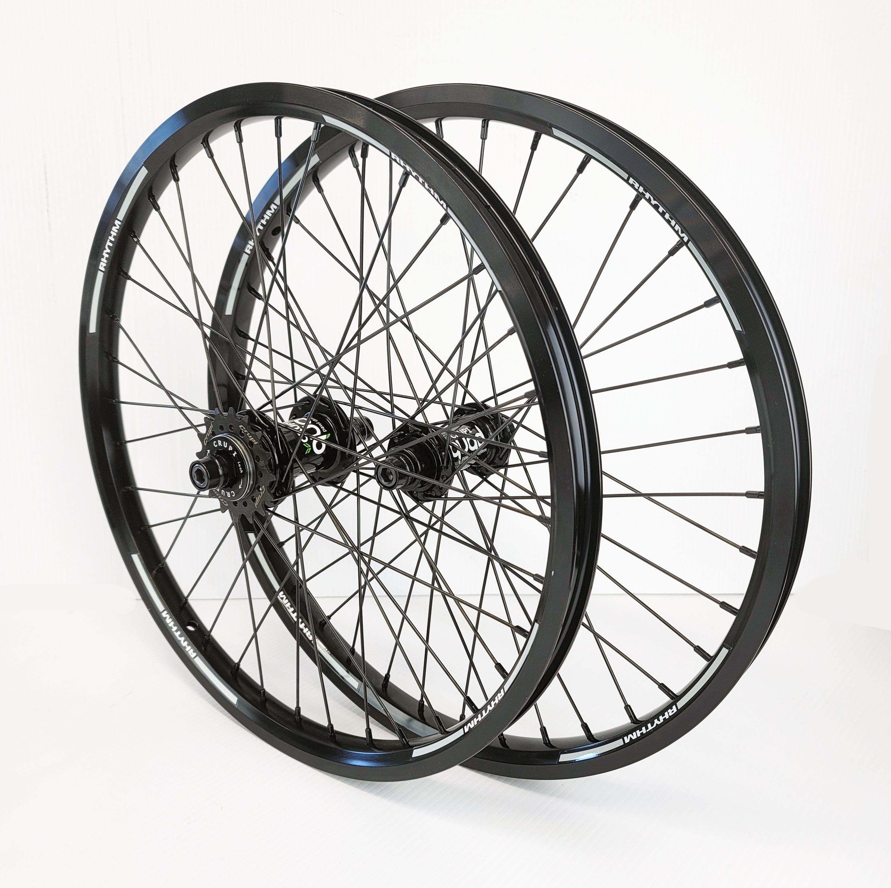 Crupi Parts Wheels 20 x 1.75 36H w/10mm Front / All Black Crupi Pro 36H 20" & 24" Wheels