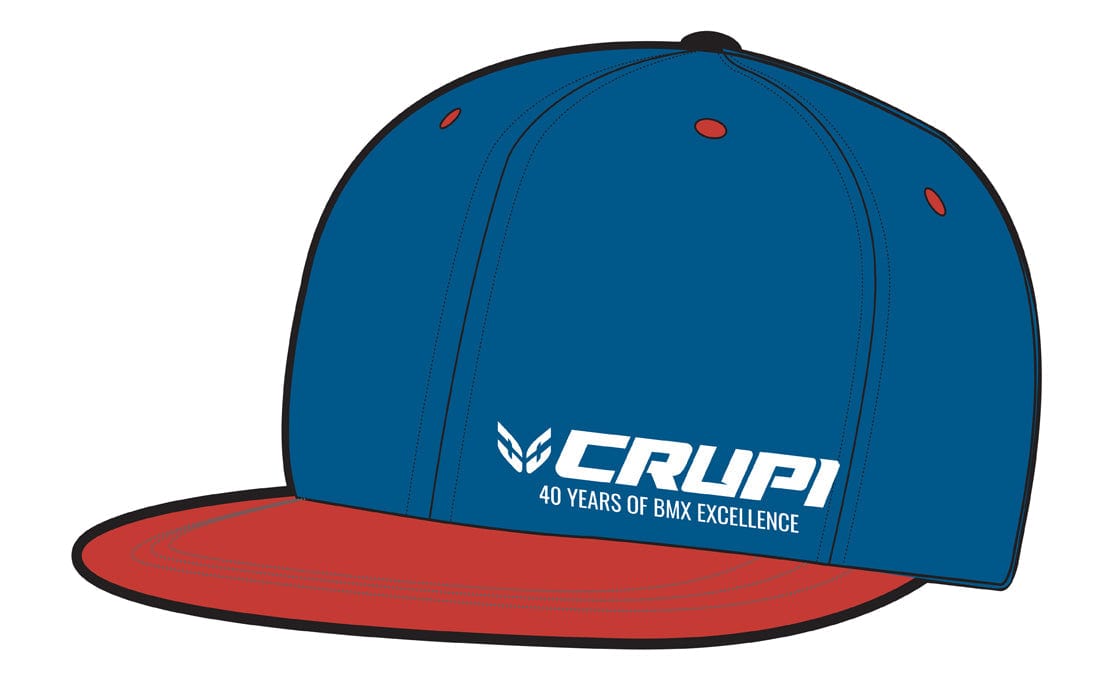 Crupi Apparel One Size Fits All / Blue/Red Crupi Slick Snapback Cap Blue/Red