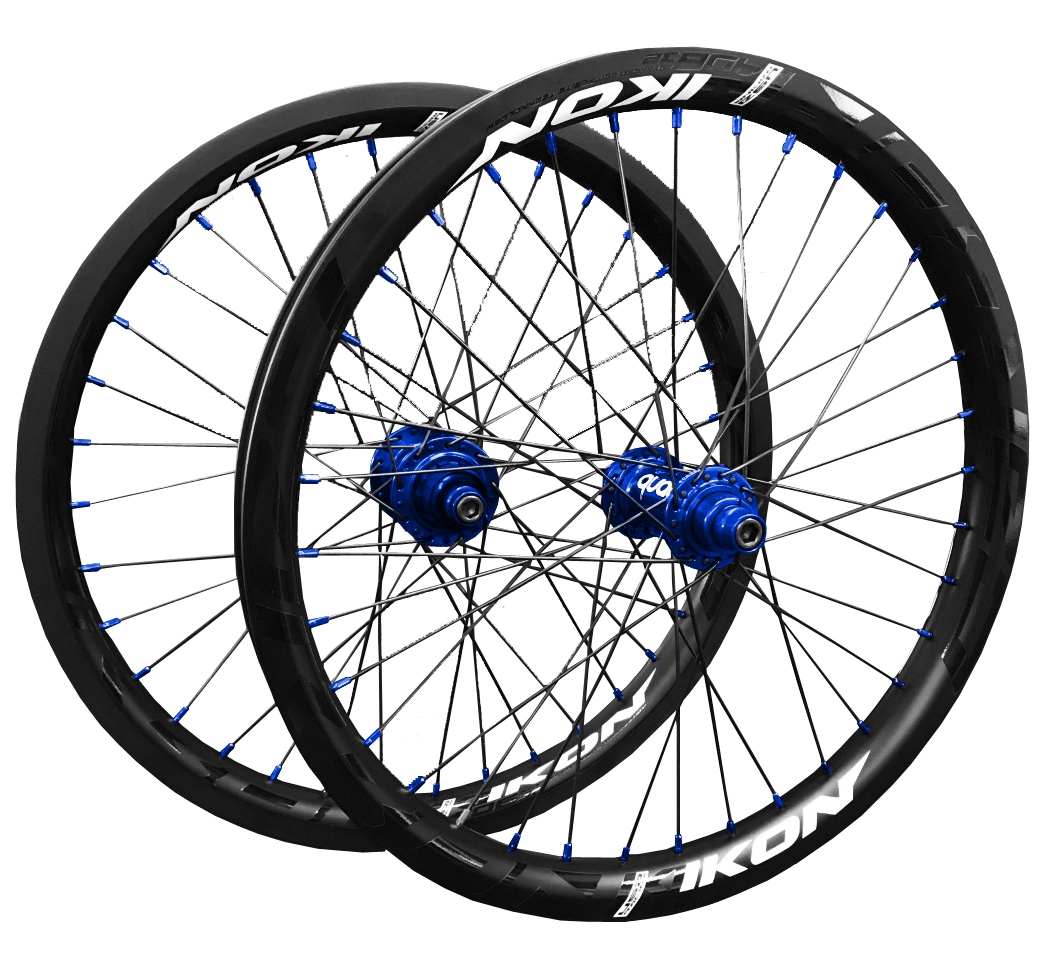 Crupi Parts Wheels 28H 20" Mini/Expt 451x22mm / Black/Blue IKON Crupi Carbon Wheelsets