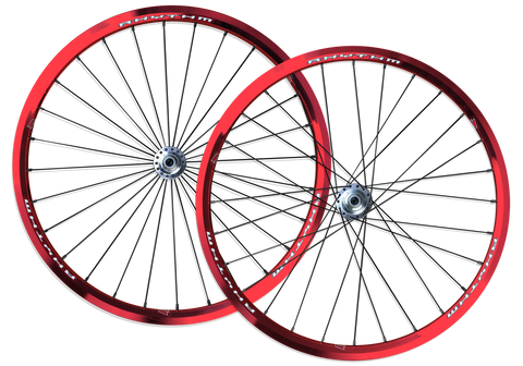 red spokes bmx